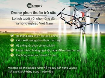 Drone phun thuốc sâu