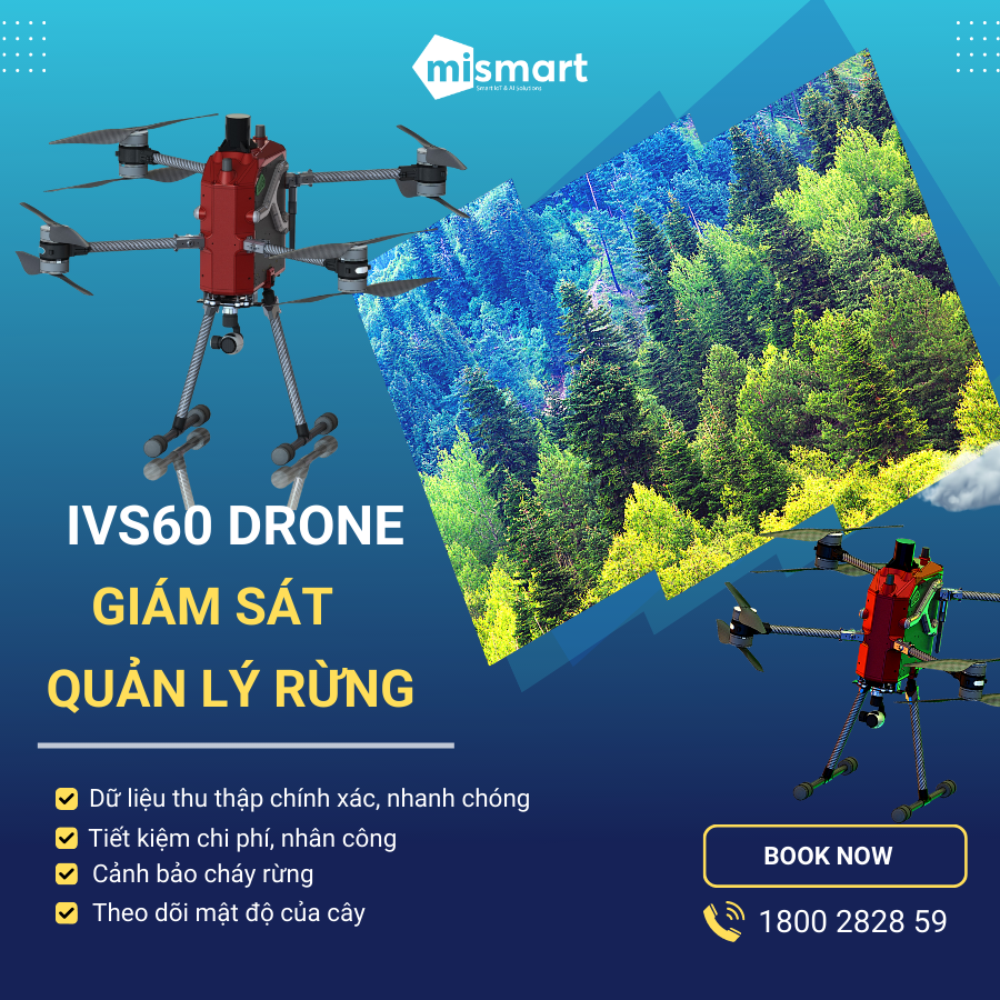 IVS60 - Drone giám sát và quản lý rừng MiSmart